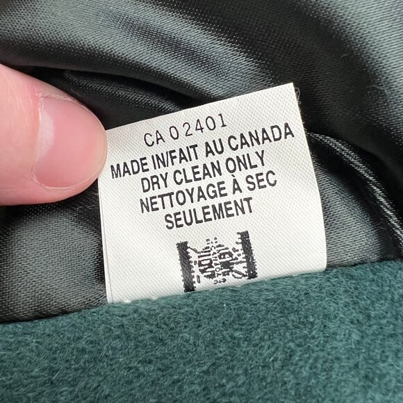 Vintage Union Made Cashmere Wool Angora Peacoat Trench Oversized Fit Jacket Coat - Picture 6 of 7